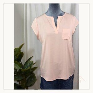 Ivanka Trump Light Pink Cap Sleeve Blouse M 🌸✨